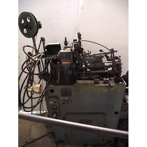 162 - Traub A20/A25 cam auto lathe. No. 7702. Bar feed, 4 tool station and Hardinge collets. 3 Phase