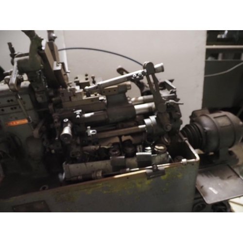 162 - Traub A20/A25 cam auto lathe. No. 7702. Bar feed, 4 tool station and Hardinge collets. 3 Phase