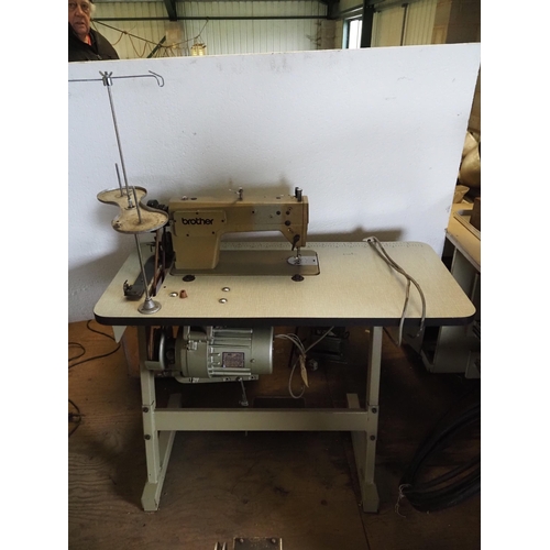 181 - Brother industrial sewing machine. Single phase