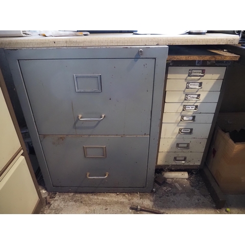 193 - Bisley 8 drawer cabinet + 1 other