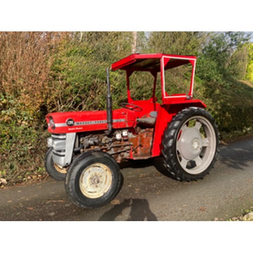 516 - Massey Ferguson 135 Multi-Power tractor, 1968. 
 With swept axle and Lambourn cab