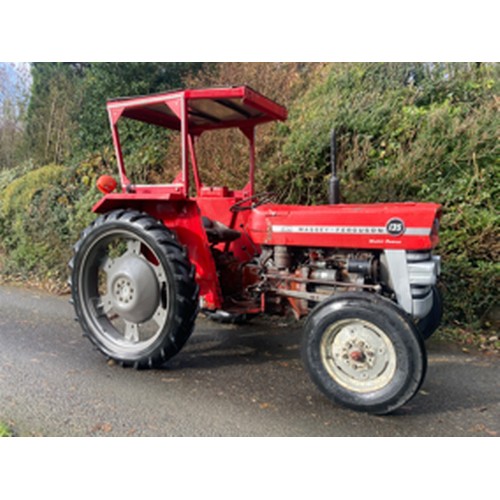 516 - Massey Ferguson 135 Multi-Power tractor, 1968. 
 With swept axle and Lambourn cab