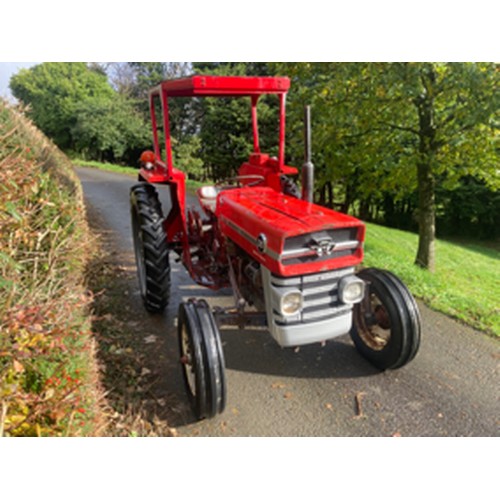 516 - Massey Ferguson 135 Multi-Power tractor, 1968. 
 With swept axle and Lambourn cab