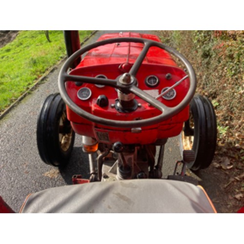 516 - Massey Ferguson 135 Multi-Power tractor, 1968. 
 With swept axle and Lambourn cab