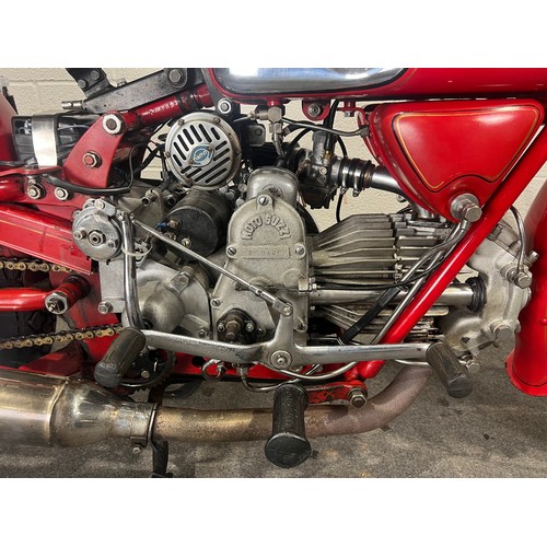 1007 - Moto Guzzi Falcone Turismo. 1967. 500cc.
Runs and drives. New clutch plates, main bearing and big en... 