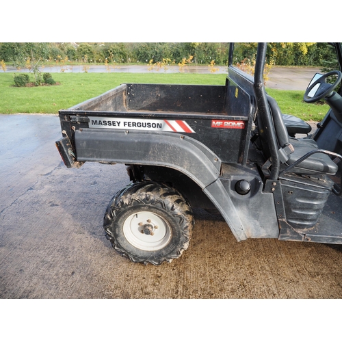 561 - Massey Ferguson MF20MD diesel utility vehicle. 2007. Showing 895 hours. Runs. Reg. VX57 HXK. No docs