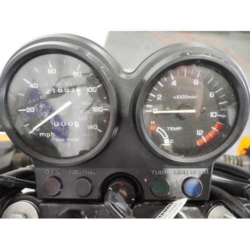 1050 - Honda CB500 motorcycle.
Engine turns over.
Reg. N552 RDF. V5. Key