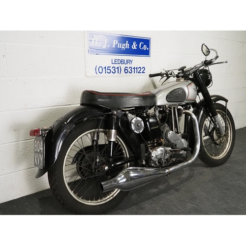 863A - Norton ES2 motorcycle. 1953. 499cc.
Frame No. H447642
Engine No. H447642
Engine turns over with good... 