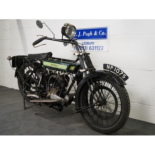 867 - Royal Enfield K series motorcycle, 1922. 990cc
Frame no. 1032
Engine no. 2659W
In good original unre... 