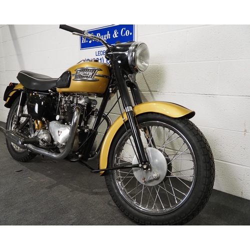 968A - Triumph Thunderbird 6T motorcycle. 1958. 650cc
Frame no. 6T017950
Engine no. 6T017950
Engine turns o... 
