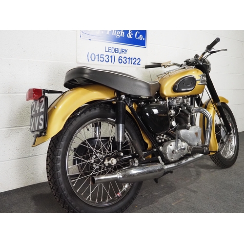 968A - Triumph Thunderbird 6T motorcycle. 1958. 650cc
Frame no. 6T017950
Engine no. 6T017950
Engine turns o... 