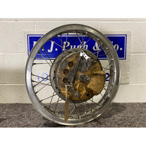 68 - Ex Works BSA Fontana 4 leading shoe mag racing wheel