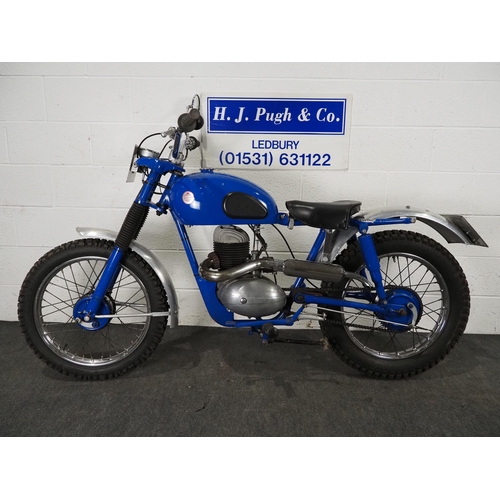 1056 - James Captain K7 trials bike. 1958. 197cc. 
Frame No. AK7880
Engine No. L52B-2060
Runs and rides. Ha... 