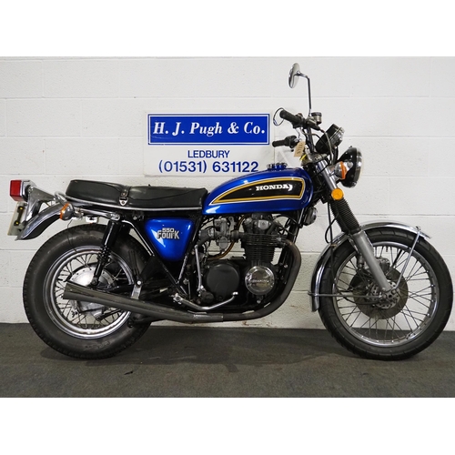871A - Honda CB550K motorcycle. 1977. 544cc.
Frame No. CB550K-2018875
Engine No. CB550E-1146702. Does not m... 