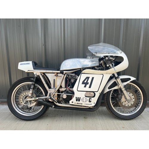 861A - Weslake Metisse race bike. 900cc. Circa 1990. 
Engine No. 523CZ
This machine was built by Pat French... 