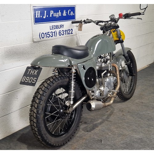 1061 - Rickman Triumph motorcycle. 1977. 744cc
Frame no. EP 82824J
Engine no. TR7RV JJ580493
Runs and rides... 