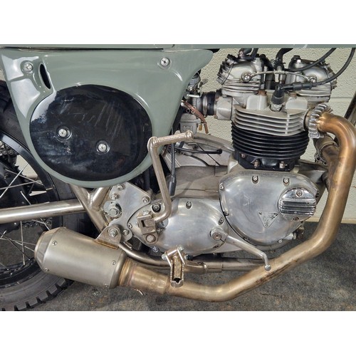 1061 - Rickman Triumph motorcycle. 1977. 744cc
Frame no. EP 82824J
Engine no. TR7RV JJ580493
Runs and rides... 
