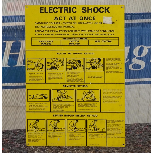 1554 - Tin sign - Electric shock 20