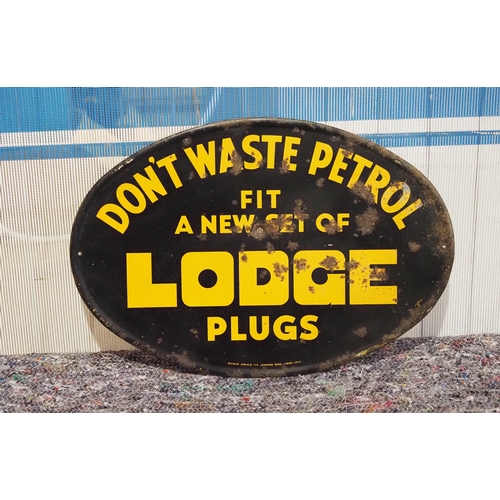 1561 - Tin sign Lodge Plugs- Don't Waste Petrol 9