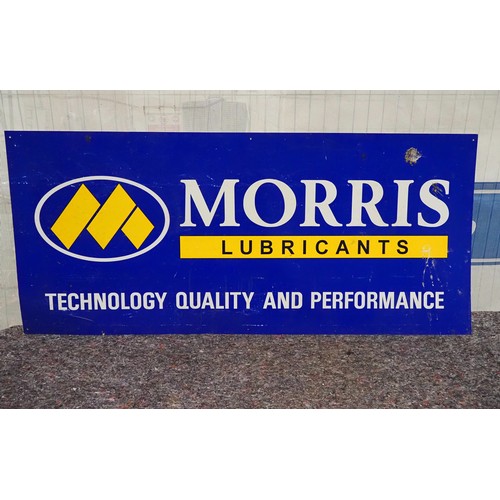 1539 - Plastic sign - Morris Lubricants 24