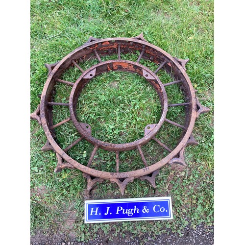 Rear steel wheels for Allis Chalmers model B