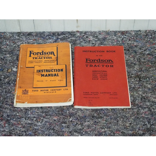 68B - Fordson and Fordson Major instruction manuals