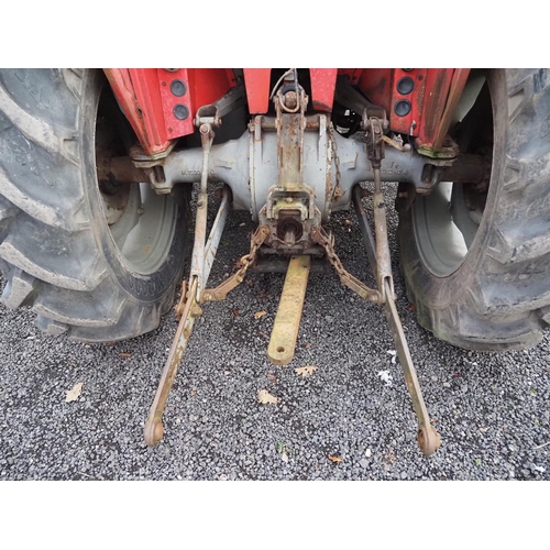 506 - Massey Ferguson 550 tractor. C/w front loader. Reg. SAT 88R. V5 and key in office