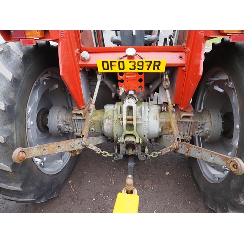 507 - Massey Ferguson 565 tractor. Low hours. Reg. OFO 397R. V5 and key in office