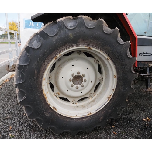 520 - Massey Ferguson 3065 tractor with snoop nose bonnet. Runs and drives, new tyres all round. 9663 hour... 