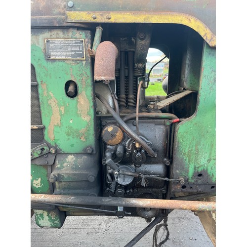 552 - Deutz F1L612/53 tractor fitted with side mower. 1956. Runs. Issue with gear selection