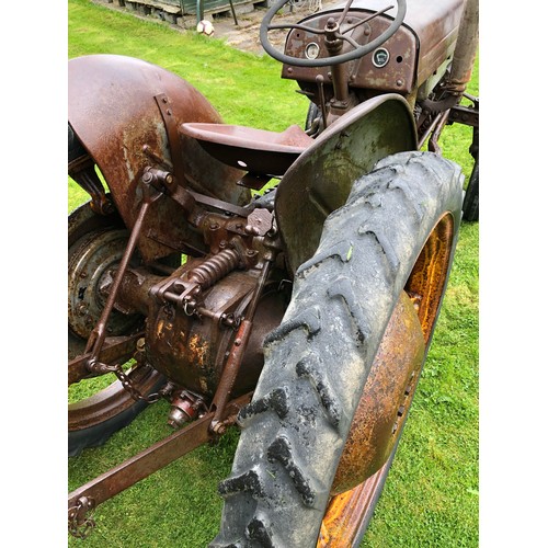501 - Ferguson T20 Reekie vineyard conversion tractor. 1949. Runner. Recently new front tyres. Formerly ow... 
