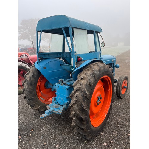 512 - Fordson Major DKN tractor, 1952. Petrol/paraffin. In very good condition. Fitted with Winsam cab