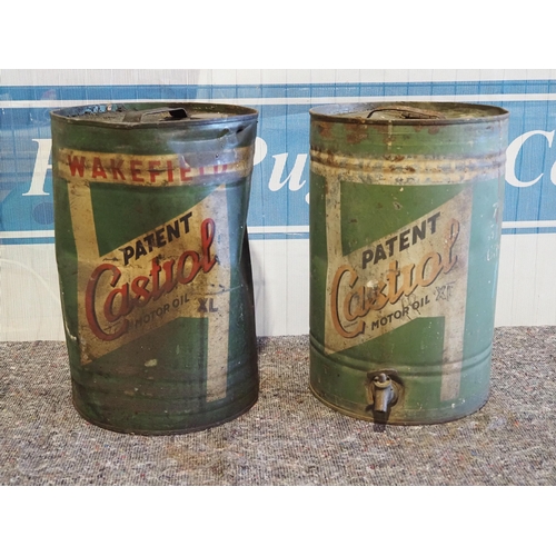 505 - 5 Gallon oil drums - Castrol - 2