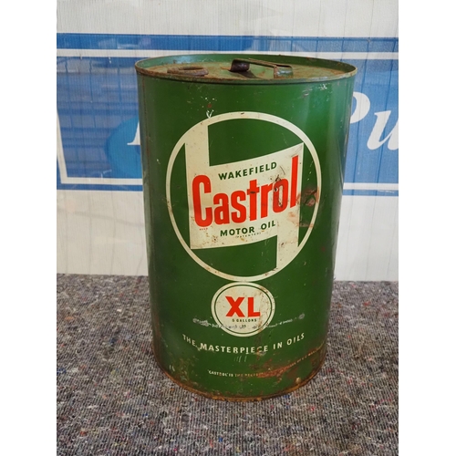 509 - 5 Gallon oil drum - Wakefield Castrol