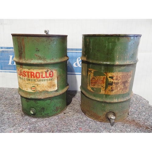 517 - 10 Gallon oil drums - Castrol - 2