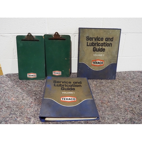 1494 - Texaco vintage clipboards and charts