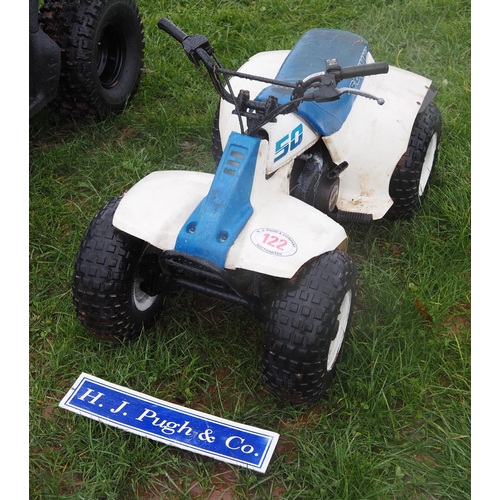 122 - Suzuki 50cc quad. No key