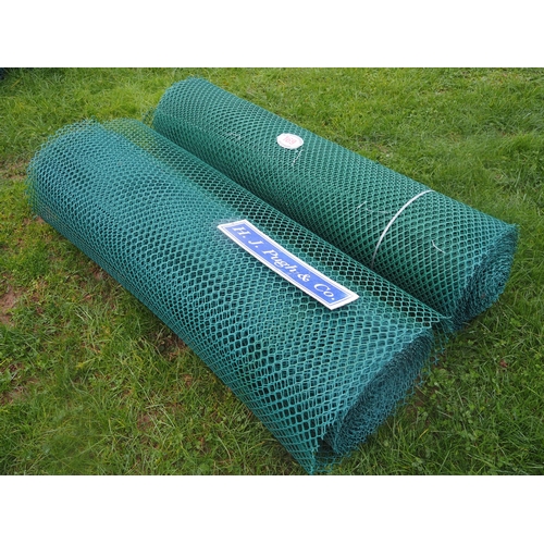 169 - Rolls of plastic mesh fencing - 2