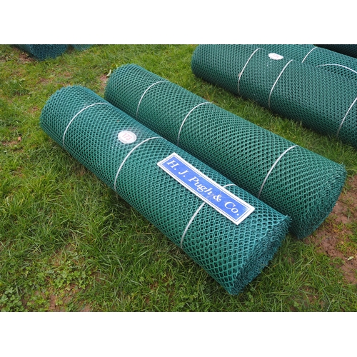 173 - Rolls of plastic mesh fencing - 2