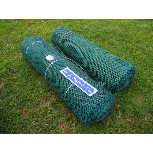 176 - Rolls of plastic mesh fencing - 2