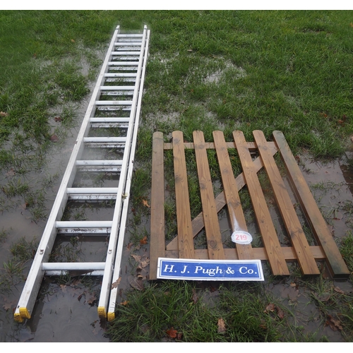 219 - Extending aluminium ladders and wooden gate