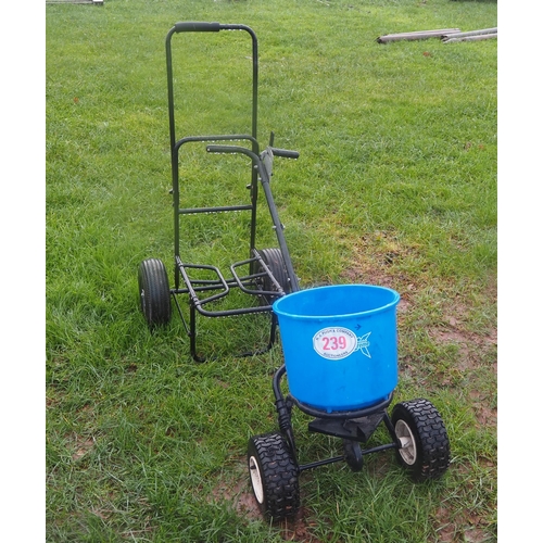 239 - Push spreader and trolley