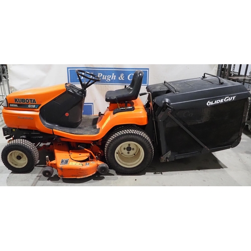 1469 - Kubota G18 diesel ride on garden tractor