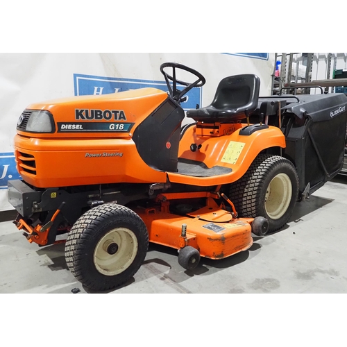 1469 - Kubota G18 diesel ride on garden tractor