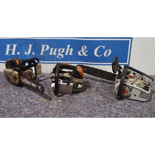 432 - Stihl 020 top handle chainsaws - 2 and Stihl top handle chainsaw parts