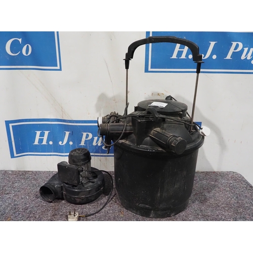 1477 - 230v Motor with blower/suction and large pond filter