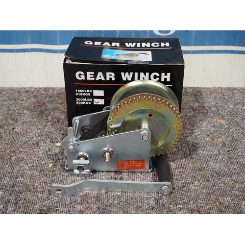 551 - 2 Geared winch with 25ft webbing