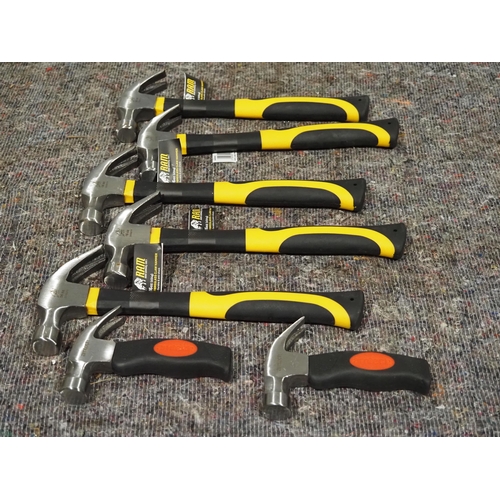 580 - Claw hammers, 2 sizes - 7