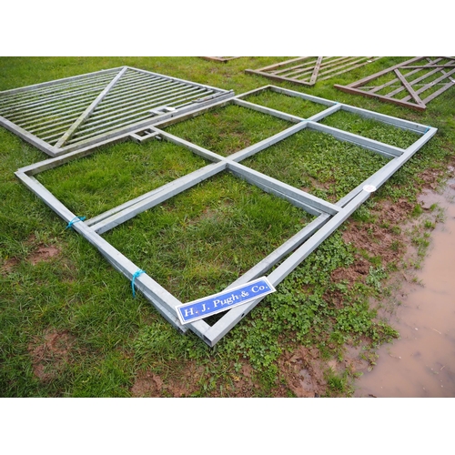 1030 - Galvanised gate frame 10½ x 7ft - 2