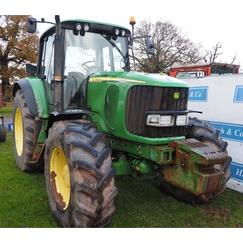 1209 - John Deere 6920 4wd tractor. C/w front weights, showing 3897 hours. Reg. DX53 GXR. Key in office